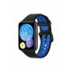 Newface Huawei Watch Fit 2 Spor Delikli Kordon - Siyah-Mavi Newface Huawei Watch Fit 2 Spor Delikli Kordon - Siyah-Mavi