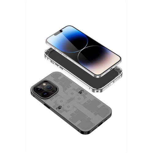 Newface iPhone 13 Pro Max Kılıf Mekanik Bumper Kapak - Mavi Newface iPhone 13 Pro Max Kılıf Mekanik Bumper Kapak - Mavi