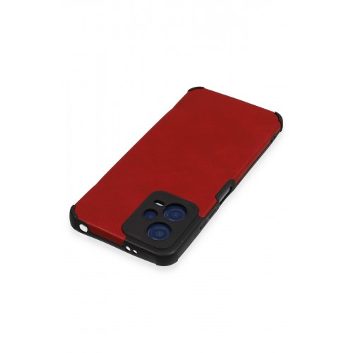 Newface Xiaomi Redmi Note 12 5G Kılıf Loop Deri Silikon - Kırmızı Newface Xiaomi Redmi Note 12 5G Kılıf Loop Deri Silikon - Kırmızı