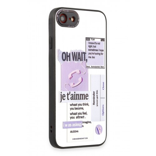 Newface iPhone 8 Kılıf Mirror Desenli Kapak - Mirror - 4 Newface iPhone 8 Kılıf Mirror Desenli Kapak - Mirror - 4