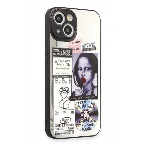 Newface iPhone 14 Kılıf Mirror Desenli Kapak - Mirror - 2