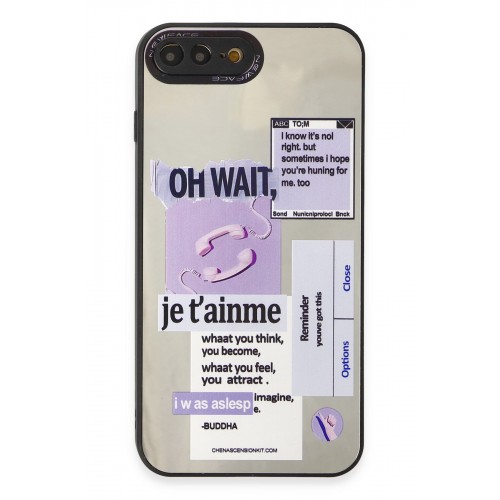 Newface iPhone 8 Plus Kılıf Mirror Desenli Kapak - Mirror - 4 Newface iPhone 8 Plus Kılıf Mirror Desenli Kapak - Mirror - 4