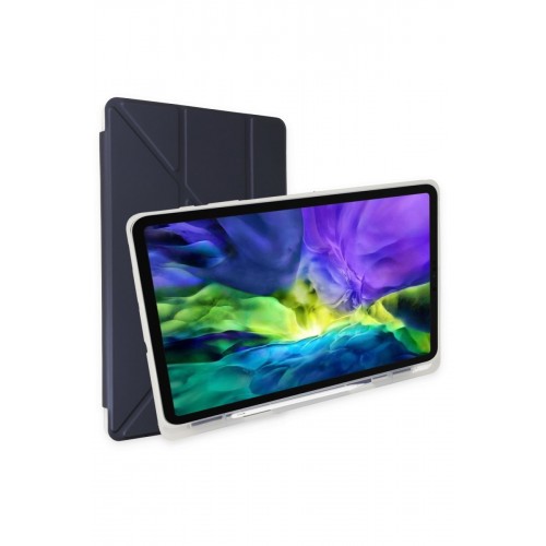 Newface Huawei MatePad SE Kılıf Kalemlikli Mars Tablet Kılıfı - Lacivert