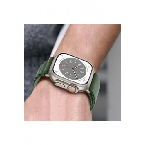 Newface Apple Watch 44mm Mountain Kordon - Siyah-Turuncu Newface Apple Watch 44mm Mountain Kordon - Siyah-Turuncu