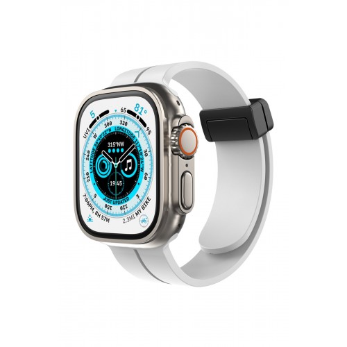 Newface Apple Watch 41mm KR412 Elegance Stylısh Kordon - Beyaz Newface Apple Watch 41mm KR412 Elegance Stylısh Kordon - Beyaz