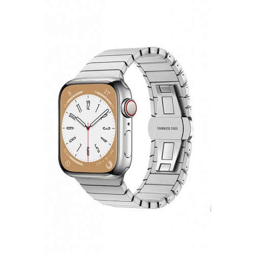 Newface Apple Watch 42mm KR413 Fine Steel Kordon - Gümüş Newface Apple Watch 42mm KR413 Fine Steel Kordon - Gümüş