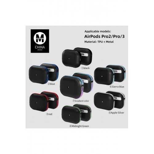 Newface Airpods 3 (3.nesil) Movenchy MO-A8 Armor Kılıf - Lacivert Newface Airpods 3 (3.nesil) Movenchy MO-A8 Armor Kılıf - Lacivert