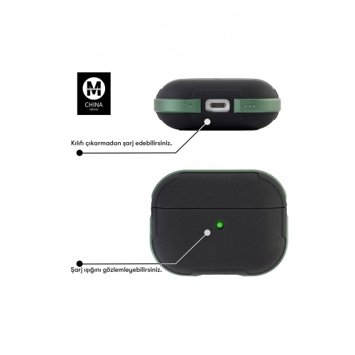 Newface Airpods 3 (3.nesil) Movenchy MO-A8 Armor Kılıf - Lacivert Newface Airpods 3 (3.nesil) Movenchy MO-A8 Armor Kılıf - Lacivert