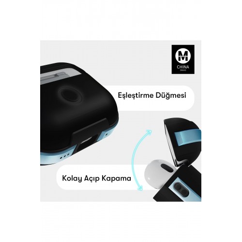 Newface Airpods 3 (3.nesil) Movenchy MO-A8 Armor Kılıf - Lacivert Newface Airpods 3 (3.nesil) Movenchy MO-A8 Armor Kılıf - Lacivert