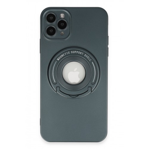 Newface iPhone 11 Pro Max Kılıf Lukka Magneticsafe Kapak - Koyu Yeşil Newface iPhone 11 Pro Max Kılıf Lukka Magneticsafe Kapak - Koyu Yeşil