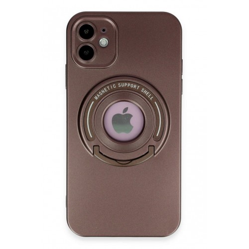 Newface iPhone 12 Kılıf Lukka Magneticsafe Kapak - Kahverengi Newface iPhone 12 Kılıf Lukka Magneticsafe Kapak - Kahverengi