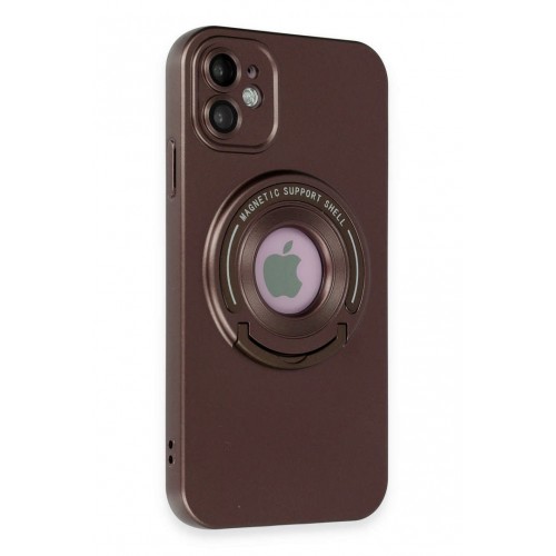 Newface iPhone 12 Kılıf Lukka Magneticsafe Kapak - Kahverengi Newface iPhone 12 Kılıf Lukka Magneticsafe Kapak - Kahverengi