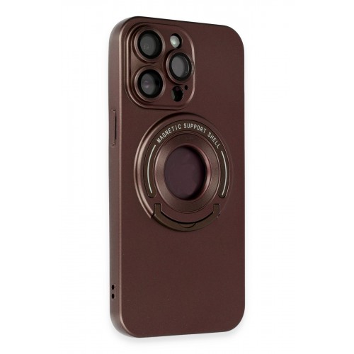 Newface iPhone 13 Pro Max Kılıf Lukka Magneticsafe Kapak - Kahverengi Newface iPhone 13 Pro Max Kılıf Lukka Magneticsafe Kapak - Kahverengi
