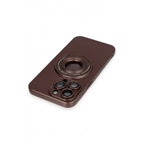Newface iPhone 13 Pro Max Kılıf Lukka Magneticsafe Kapak - Kahverengi Newface iPhone 13 Pro Max Kılıf Lukka Magneticsafe Kapak - Kahverengi