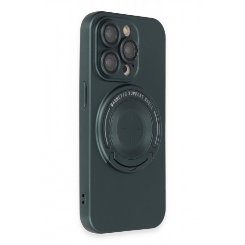 Newface iPhone 14 Pro Kılıf Lukka Magneticsafe Kapak - Koyu Yeşil Newface iPhone 14 Pro Kılıf Lukka Magneticsafe Kapak - Koyu Yeşil