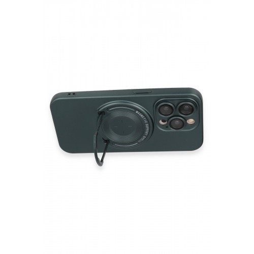 Newface iPhone 14 Pro Kılıf Lukka Magneticsafe Kapak - Koyu Yeşil Newface iPhone 14 Pro Kılıf Lukka Magneticsafe Kapak - Koyu Yeşil