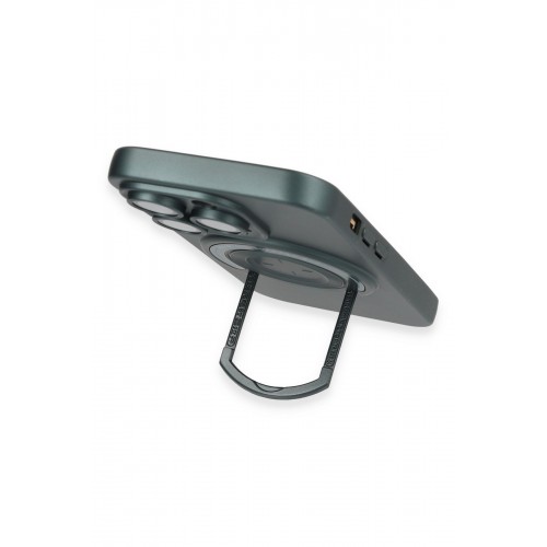 Newface iPhone 14 Pro Kılıf Lukka Magneticsafe Kapak - Koyu Yeşil Newface iPhone 14 Pro Kılıf Lukka Magneticsafe Kapak - Koyu Yeşil
