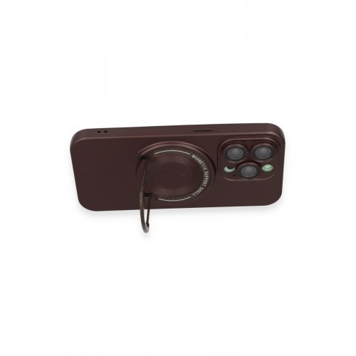 Newface iPhone 14 Pro Kılıf Lukka Magneticsafe Kapak - Kahverengi Newface iPhone 14 Pro Kılıf Lukka Magneticsafe Kapak - Kahverengi