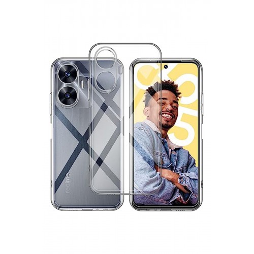 Newface Realme C55 Kılıf Lüx Şeffaf Silikon Newface Realme C55 Kılıf Lüx Şeffaf Silikon