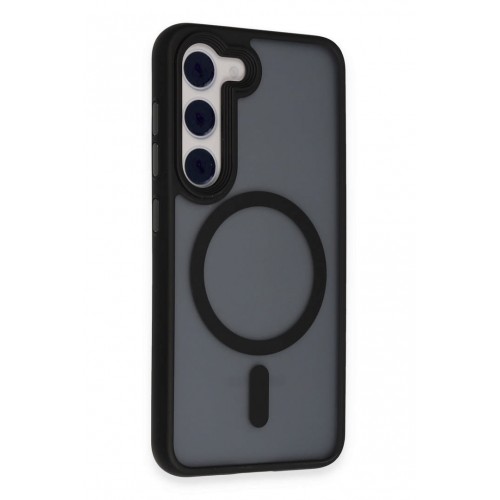 Newface Samsung Galaxy S23 Kılıf Trex Magneticsafe Kapak - Siyah Newface Samsung Galaxy S23 Kılıf Trex Magneticsafe Kapak - Siyah
