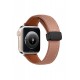 Newface Apple Watch 38mm KR414 Daks Deri Kordon - Kahverengi