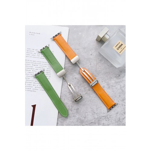 Newface Apple Watch 38mm KR414 Daks Deri Kordon - Lacivert Newface Apple Watch 38mm KR414 Daks Deri Kordon - Lacivert