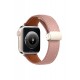 Newface Apple Watch 40mm KR414 Daks Deri Kordon - Pembe Newface Apple Watch 40mm KR414 Daks Deri Kordon - Pembe