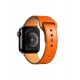 Newface Apple Watch 38mm KR415 Luaz Deri Kordon - Turuncu Newface Apple Watch 38mm KR415 Luaz Deri Kordon - Turuncu