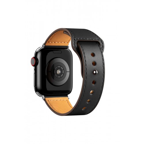 Newface Apple Watch 40mm KR415 Luaz Deri Kordon - Siyah Newface Apple Watch 40mm KR415 Luaz Deri Kordon - Siyah