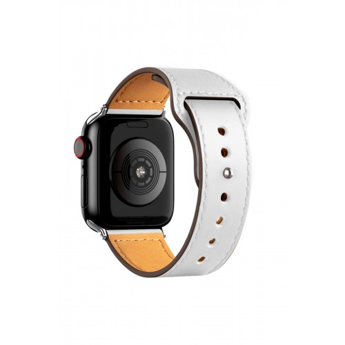Newface Apple Watch 42mm KR415 Luaz Deri Kordon - Beyaz Newface Apple Watch 42mm KR415 Luaz Deri Kordon - Beyaz