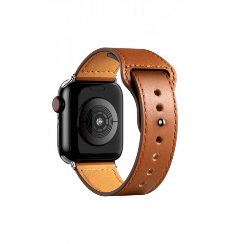 Newface Apple Watch Ultra 49mm KR415 Luaz Deri Kordon - Kahverengi Newface Apple Watch Ultra 49mm KR415 Luaz Deri Kordon - Kahverengi