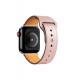 Newface Apple Watch Ultra 49mm KR415 Luaz Deri Kordon - Pembe Newface Apple Watch Ultra 49mm KR415 Luaz Deri Kordon - Pembe