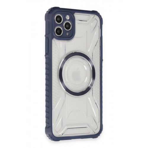 Newface iPhone 11 Pro Kılıf Prag Magneticsafe Kapak - Lacivert