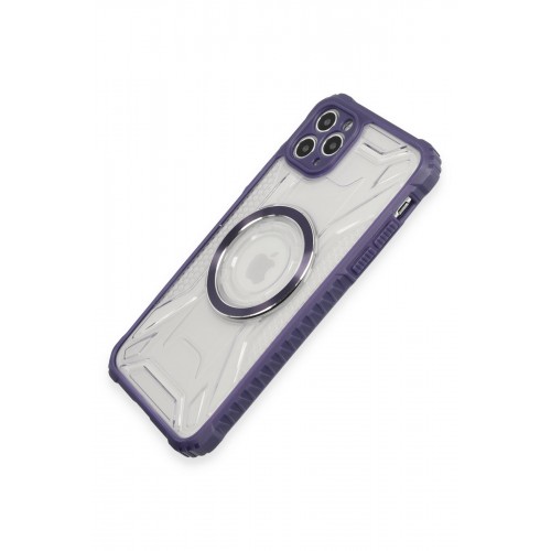 Newface iPhone 11 Pro Max Kılıf Prag Magneticsafe Kapak - Derin Mor Newface iPhone 11 Pro Max Kılıf Prag Magneticsafe Kapak - Derin Mor