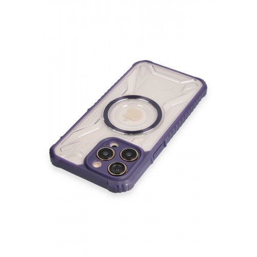 Newface iPhone 12 Pro Kılıf Prag Magneticsafe Kapak - Derin Mor Newface iPhone 12 Pro Kılıf Prag Magneticsafe Kapak - Derin Mor