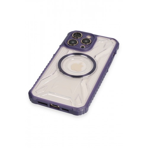 Newface iPhone 12 Pro Kılıf Prag Magneticsafe Kapak - Derin Mor Newface iPhone 12 Pro Kılıf Prag Magneticsafe Kapak - Derin Mor