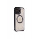 Newface iPhone 12 Pro Max Kılıf Prag Magneticsafe Kapak - Siyah