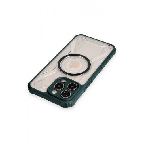 Newface iPhone 12 Pro Max Kılıf Prag Magneticsafe Kapak - Koyu Yeşil Newface iPhone 12 Pro Max Kılıf Prag Magneticsafe Kapak - Koyu Yeşil
