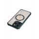Newface iPhone 12 Pro Max Kılıf Prag Magneticsafe Kapak - Koyu Yeşil
