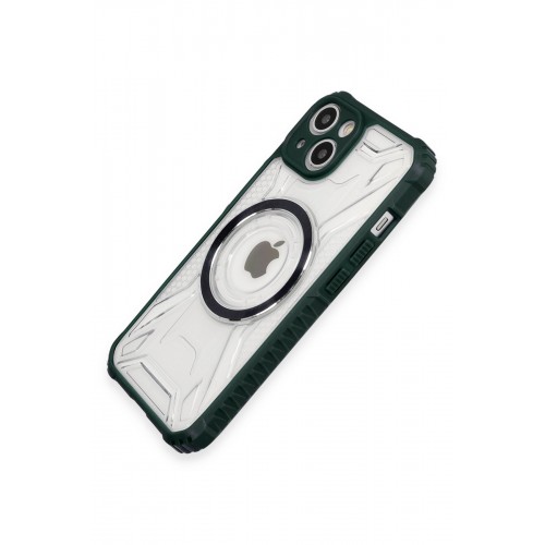 Newface iPhone 14 Kılıf Prag Magneticsafe Kapak - Koyu Yeşil Newface iPhone 14 Kılıf Prag Magneticsafe Kapak - Koyu Yeşil