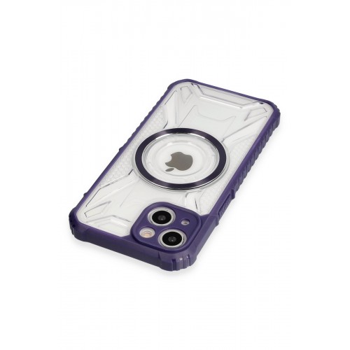Newface iPhone 14 Kılıf Prag Magneticsafe Kapak - Derin Mor Newface iPhone 14 Kılıf Prag Magneticsafe Kapak - Derin Mor