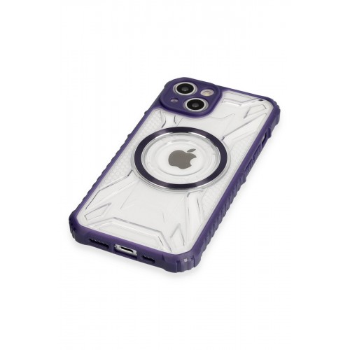Newface iPhone 14 Kılıf Prag Magneticsafe Kapak - Derin Mor Newface iPhone 14 Kılıf Prag Magneticsafe Kapak - Derin Mor