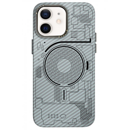 Newface iPhone 12 Kılıf Mekanik Magsafe Kapak - Sierra Blue Newface iPhone 12 Kılıf Mekanik Magsafe Kapak - Sierra Blue