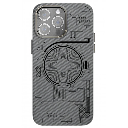 Newface iPhone 12 Pro Kılıf Mekanik Magsafe Kapak - Füme - 1 Newface iPhone 12 Pro Kılıf Mekanik Magsafe Kapak - Füme - 1