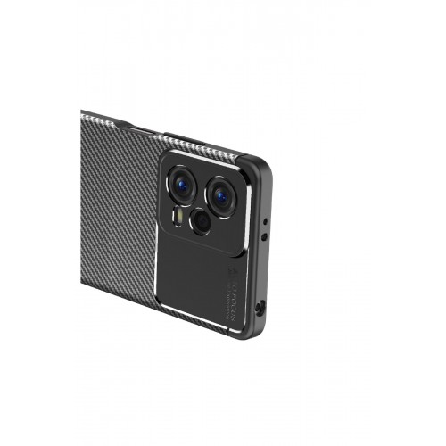 Newface Xiaomi Redmi Note 12 5G Kılıf Focus Karbon Silikon - Siyah Newface Xiaomi Redmi Note 12 5G Kılıf Focus Karbon Silikon - Siyah