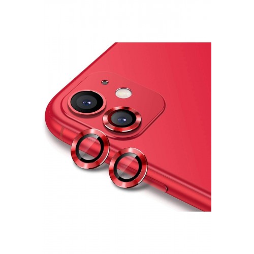Newface iPhone 11 Valdez Metal Kamera Lens - Kırmızı Newface iPhone 11 Valdez Metal Kamera Lens - Kırmızı