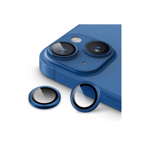 Newface iPhone 13 Mini Valdez Metal Kamera Lens - Mavi Newface iPhone 13 Mini Valdez Metal Kamera Lens - Mavi