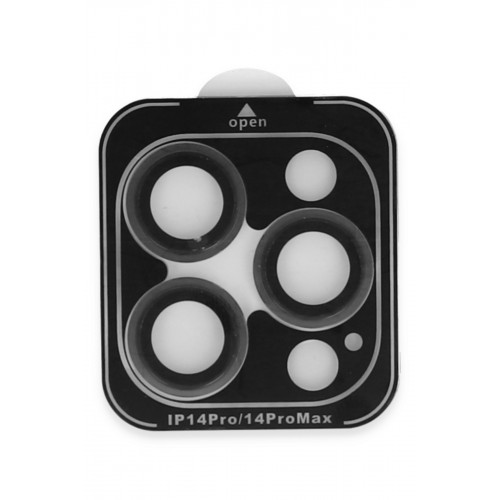 Newface iPhone 14 Pro Max Bind Metal Kamera Lens - Siyah Newface iPhone 14 Pro Max Bind Metal Kamera Lens - Siyah