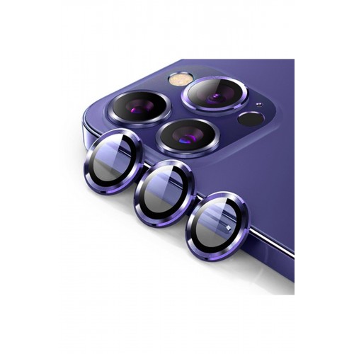 Newface iPhone 14 Pro Max Bind Metal Kamera Lens - Derin Mor Newface iPhone 14 Pro Max Bind Metal Kamera Lens - Derin Mor
