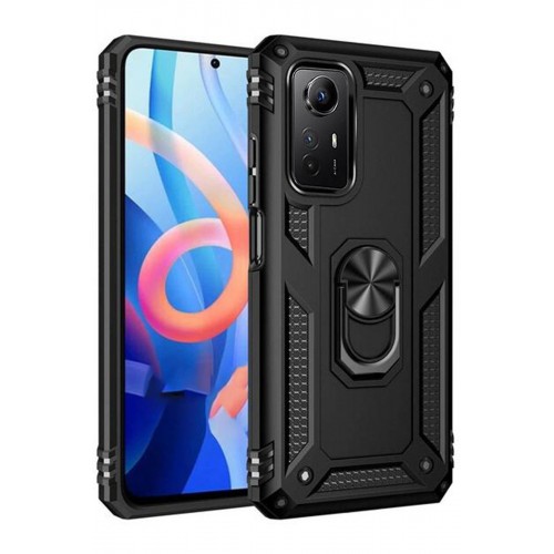 Newface Xiaomi Redmi Note 12S Kılıf Sofya Yüzüklü Silikon Kapak - Siyah Newface Xiaomi Redmi Note 12S Kılıf Sofya Yüzüklü Silikon Kapak - Siyah